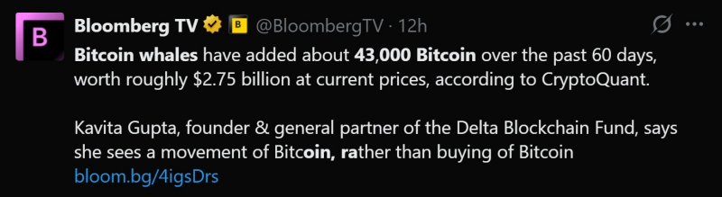 «Кит-инвесторы» в биткойнах увеличили свои запасы на 43 000 BTC, положив конец продолжавшейся несколько месяцев волне продаж — Крипто Новости