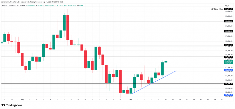 Цена биткоина готовится к прорыву: притоки в ETF способны поддержать цену BTC &mdash; Крипто Новости