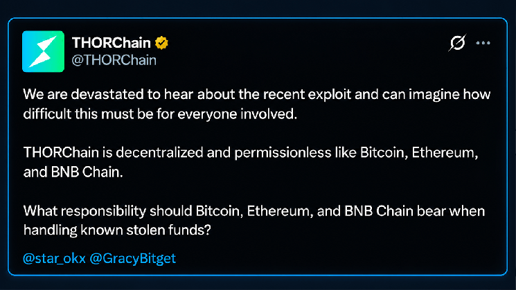 Thorchain оказался под прицелом, поскольку взлом Bitget вновь разжег споры вокруг Bybit — Крипто Новости