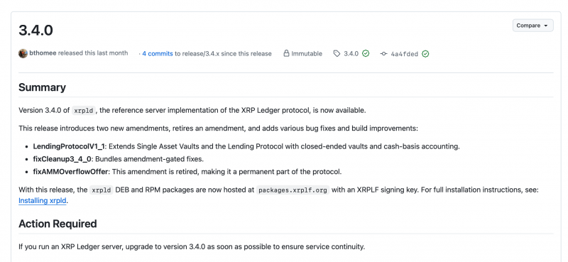 XRP Ledger приближается к обновлению 23 октября, поскольку голоса за внедрение системы кредитования не набрали необходимого количества &mdash; Крипто Новости